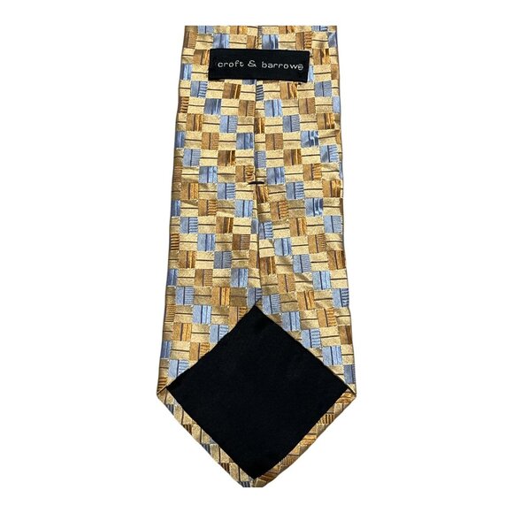 Vintage Croft & Barrow Men's Necktie – Geometric Pattern - Picture 3 of 3